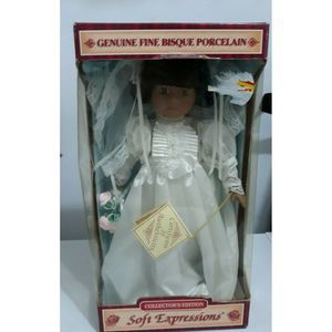 Soft Expressions Genuine Porcelain Country  Doll